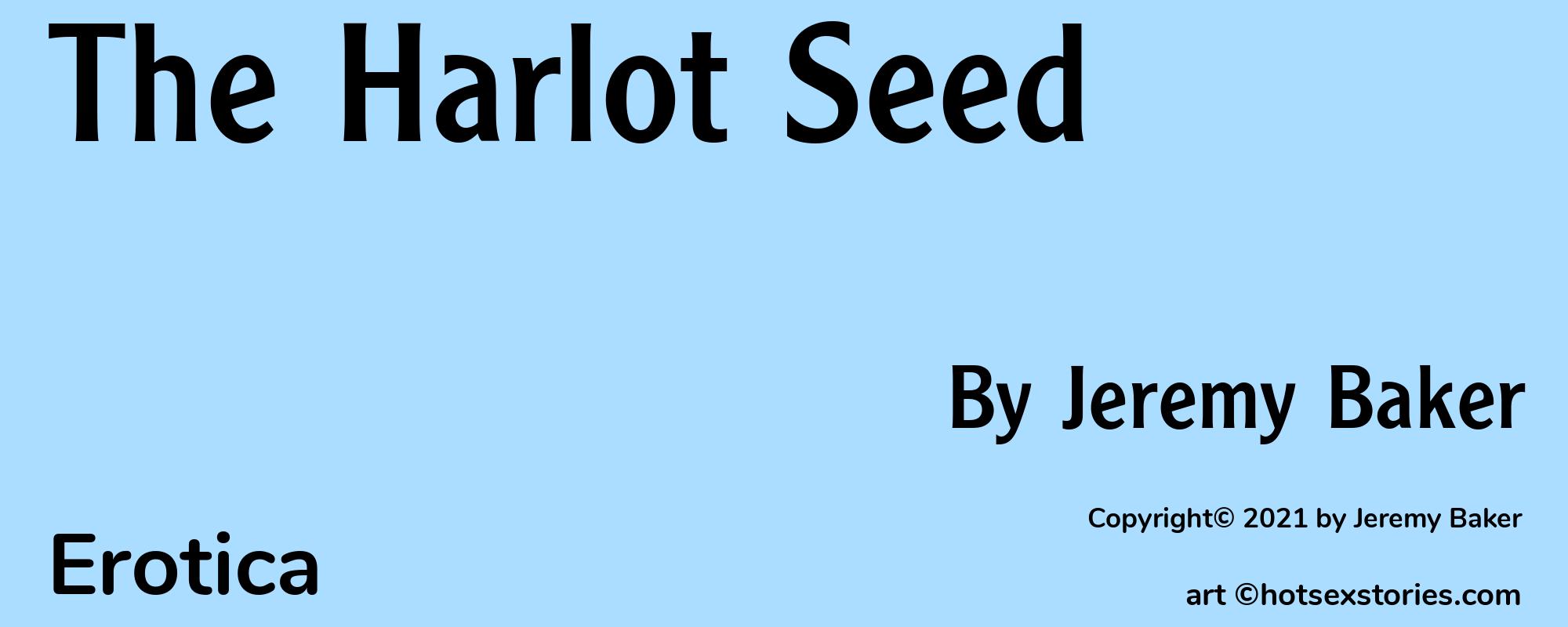 The Harlot Seed - Cover