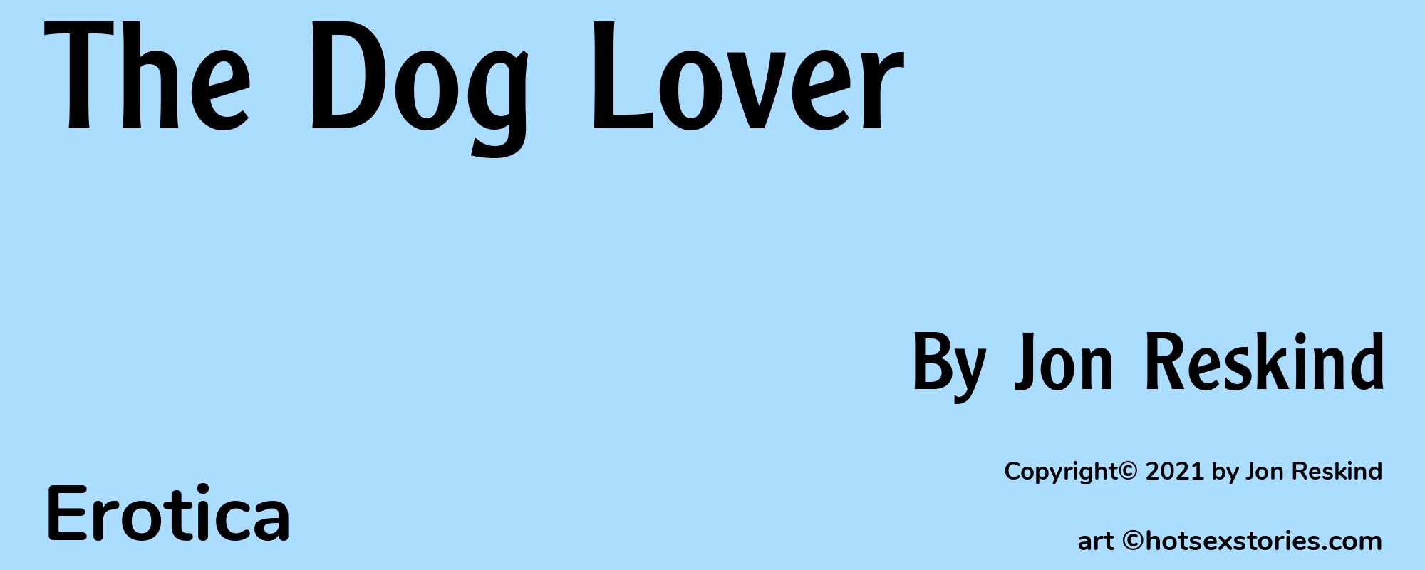 The Dog Lover - Cover