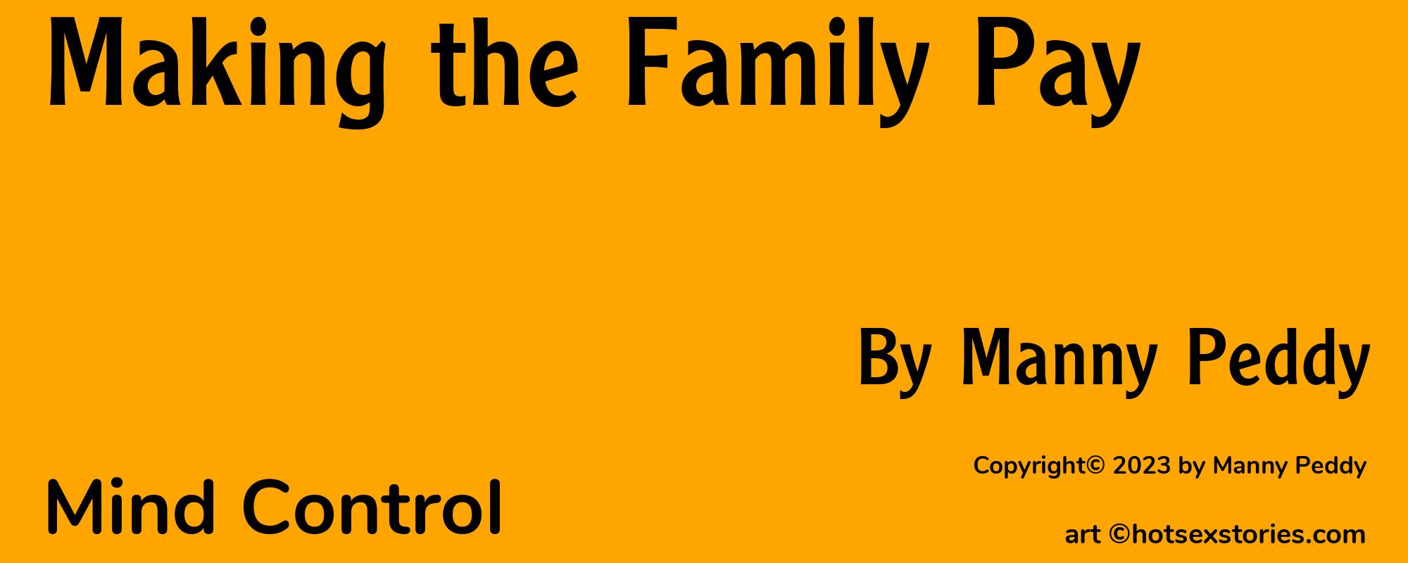 Making the Family Pay - Cover