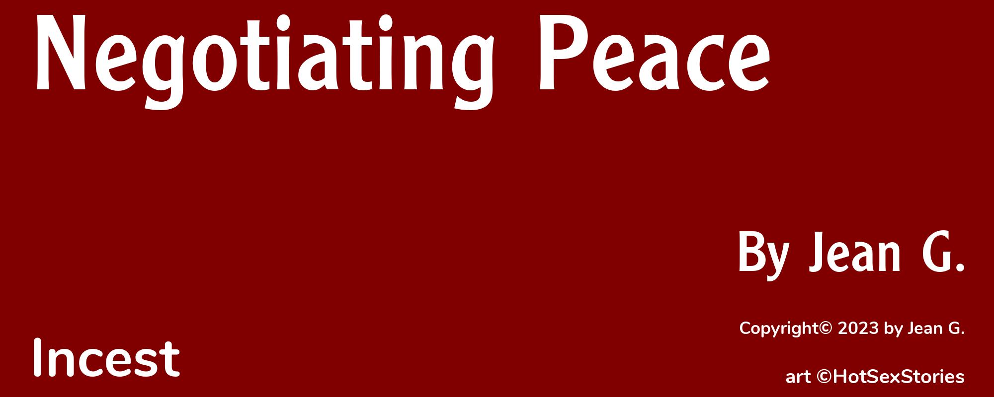 Negotiating Peace - Cover