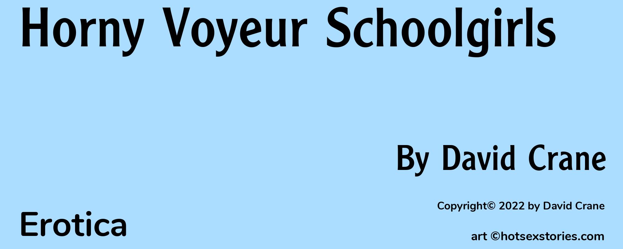 Horny Voyeur Schoolgirls - Cover