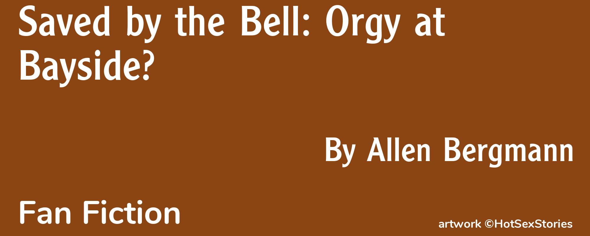 Saved by the Bell: Orgy at Bayside? - Cover