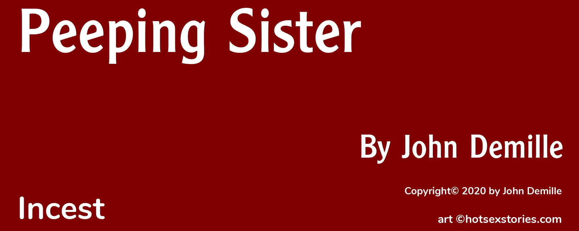 Peeping Sister - Cover