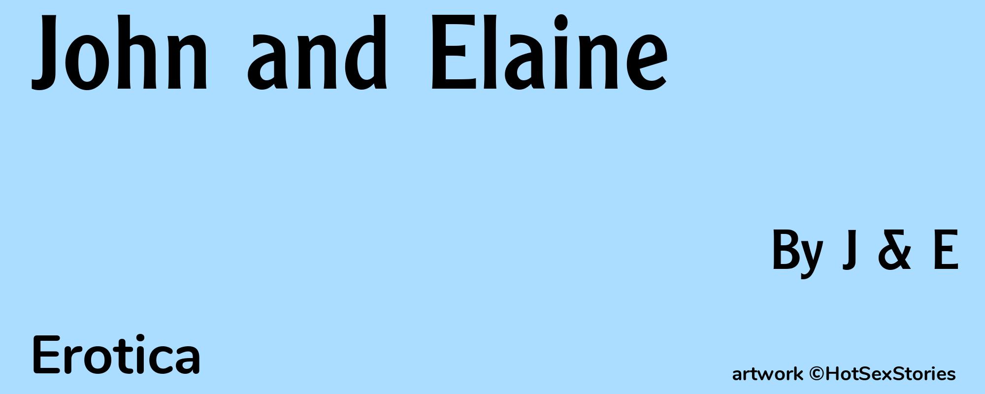 John and Elaine - Cover