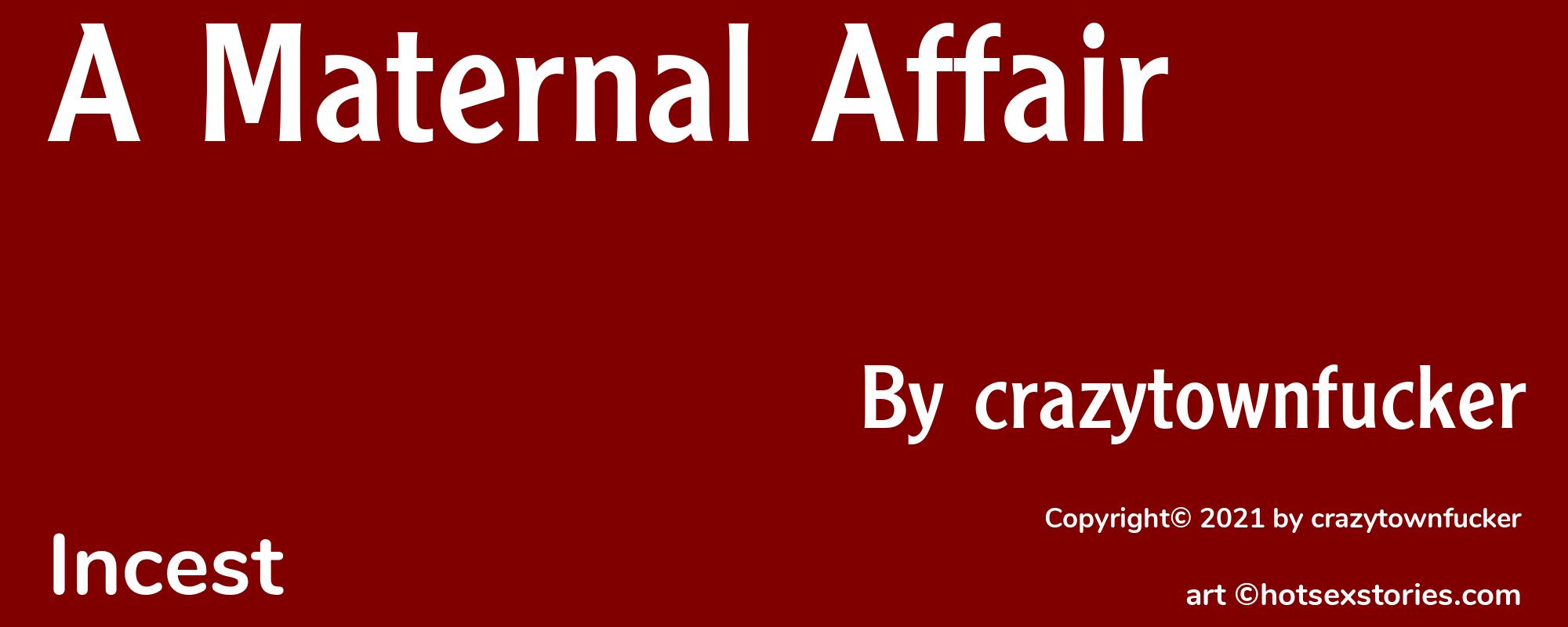 A Maternal Affair - Cover