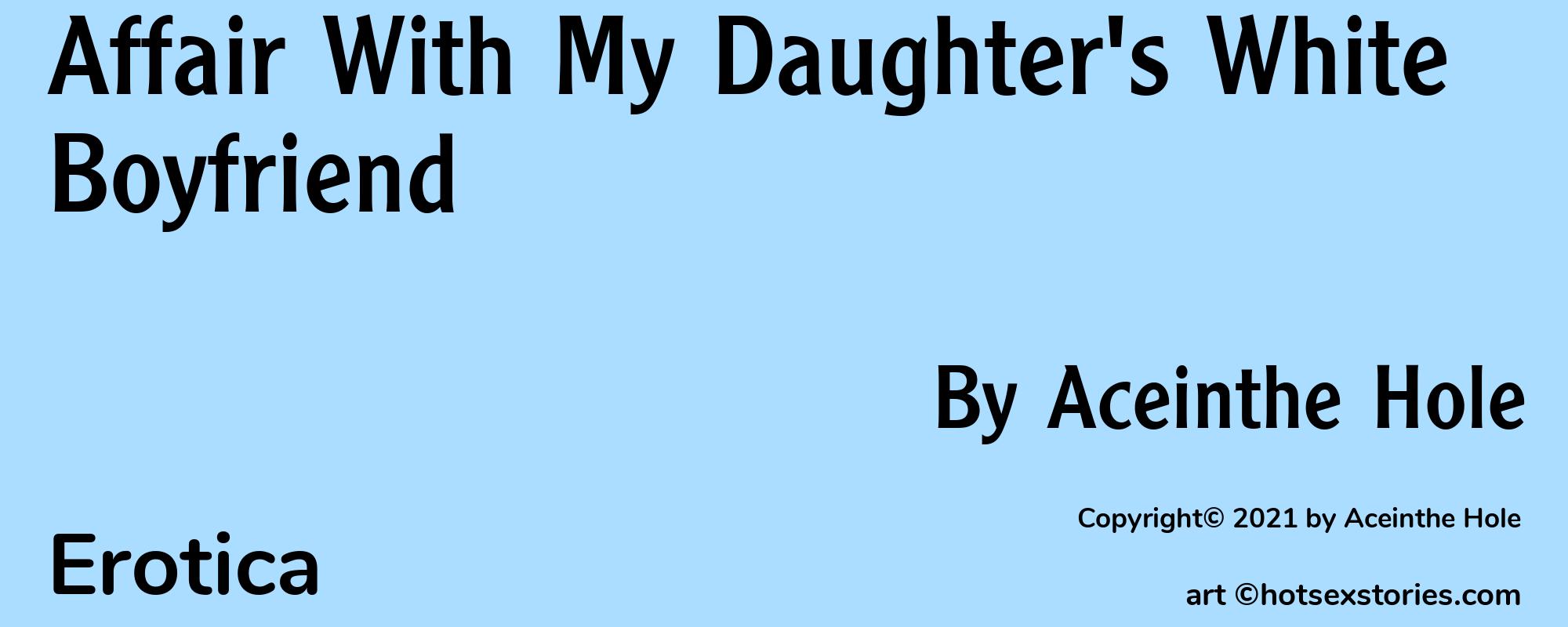 Affair With My Daughter's White Boyfriend - Cover