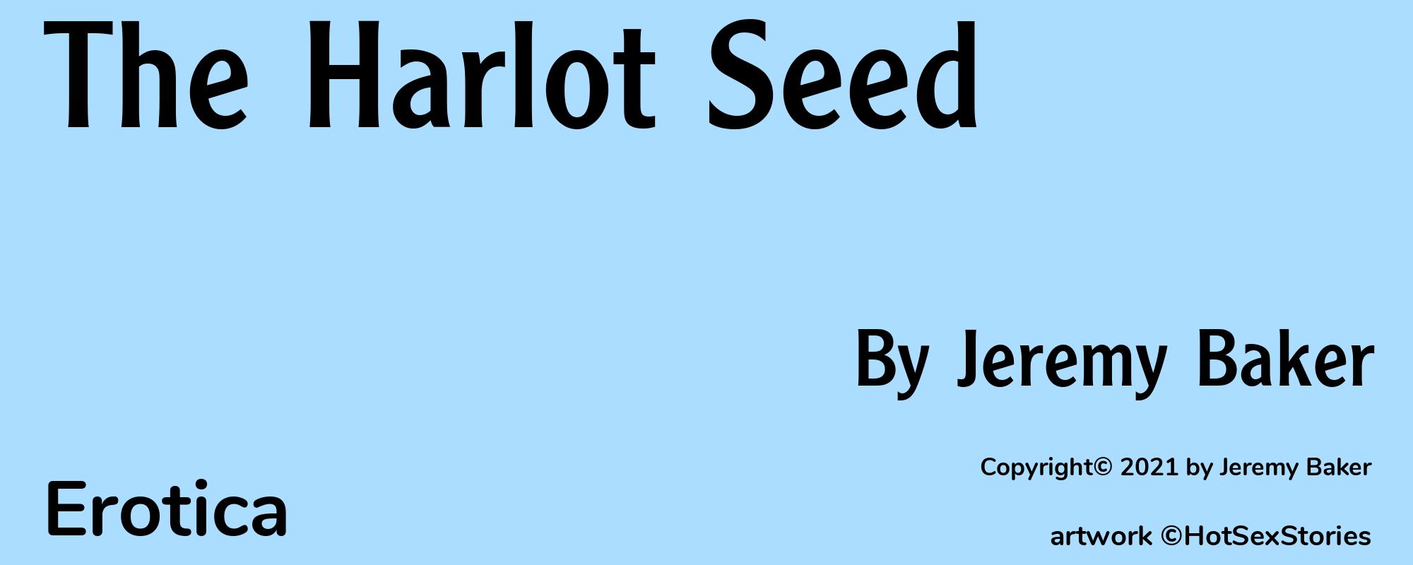 The Harlot Seed - Cover