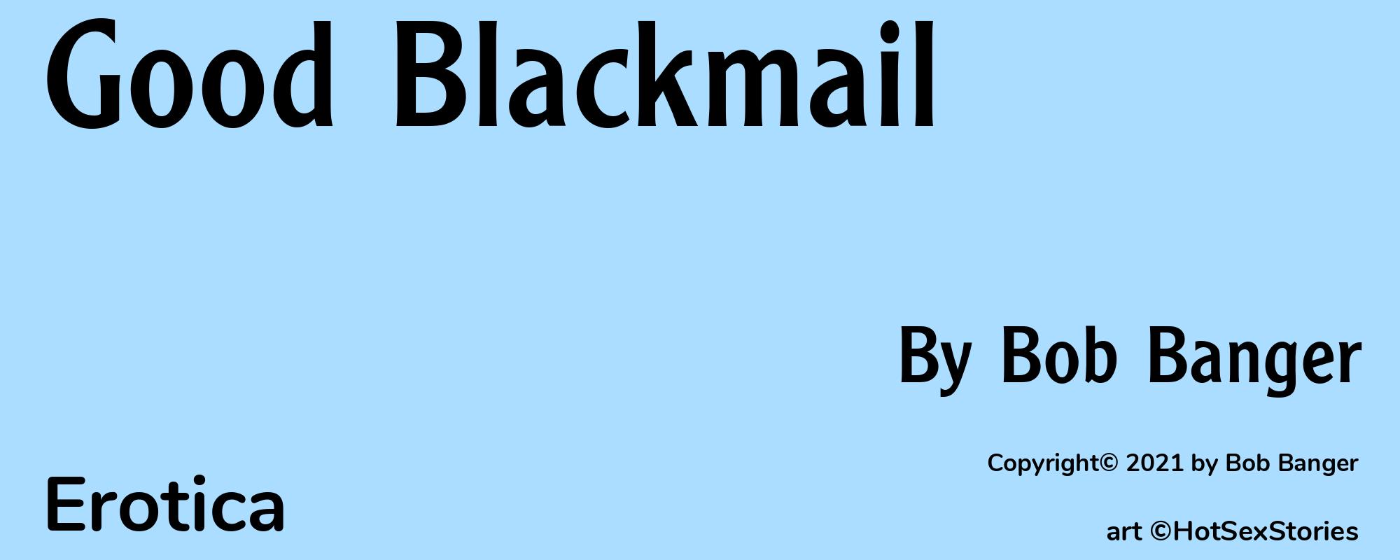 Good Blackmail - Cover