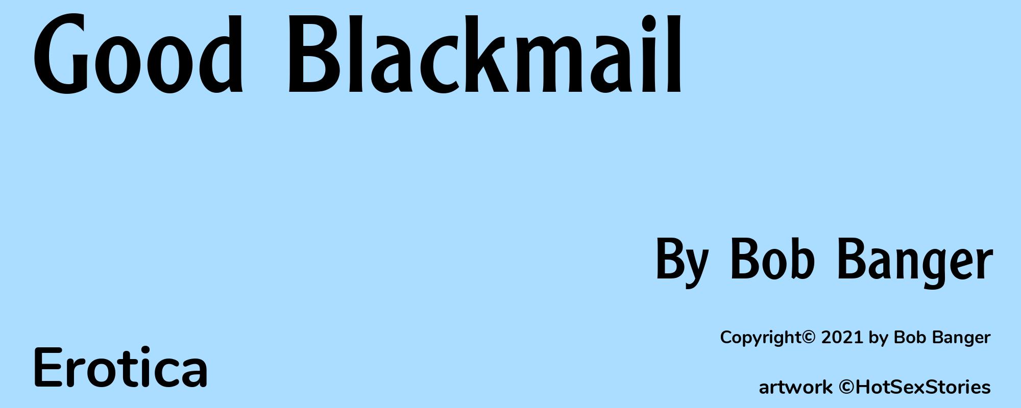 Good Blackmail - Cover