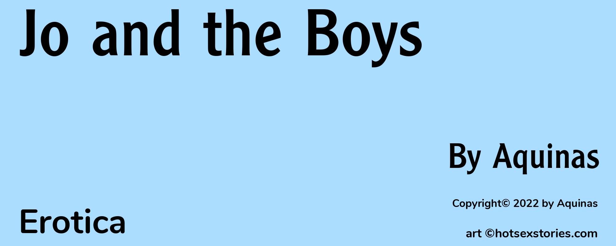 Jo and the Boys - Cover