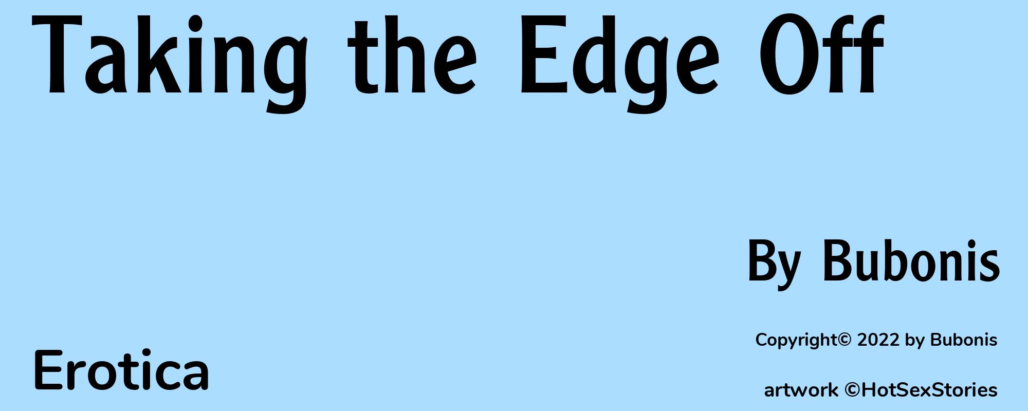 Taking the Edge Off - Cover