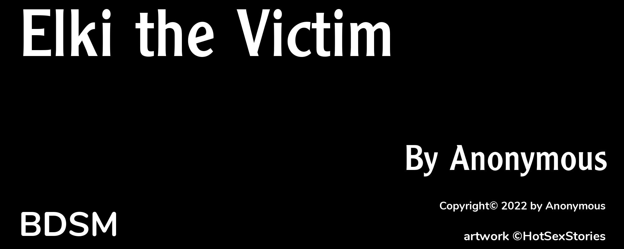 Elki the Victim - Cover