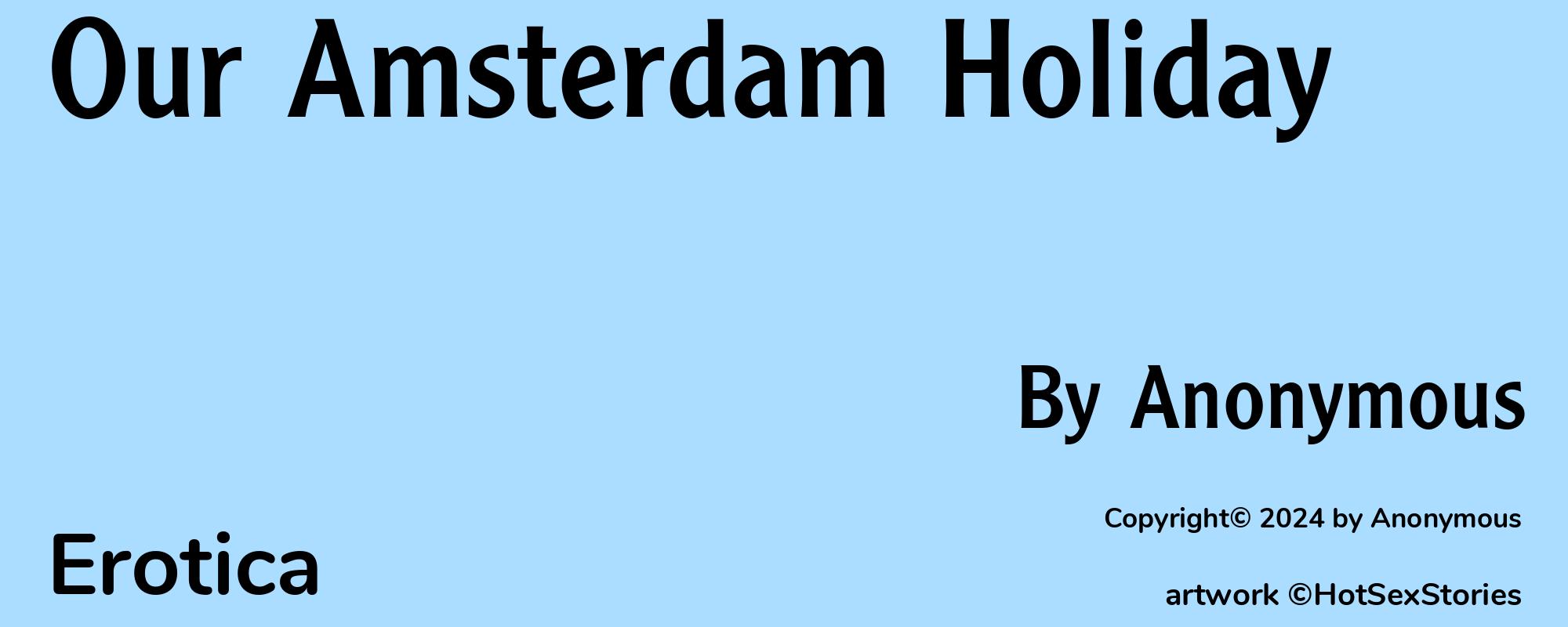 Our Amsterdam Holiday - Cover