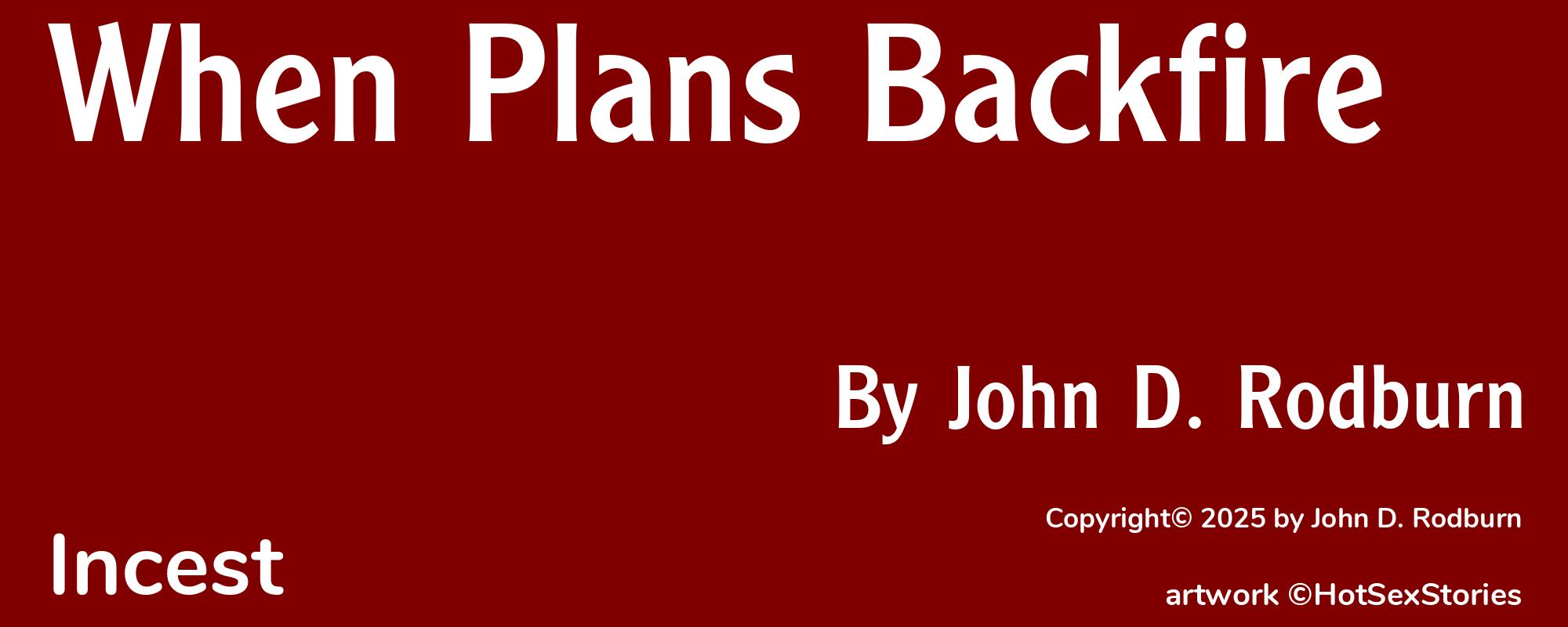 When Plans Backfire - Cover