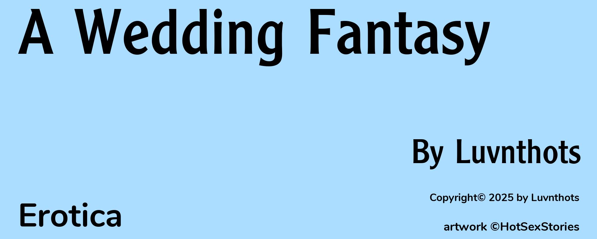 A Wedding Fantasy - Cover