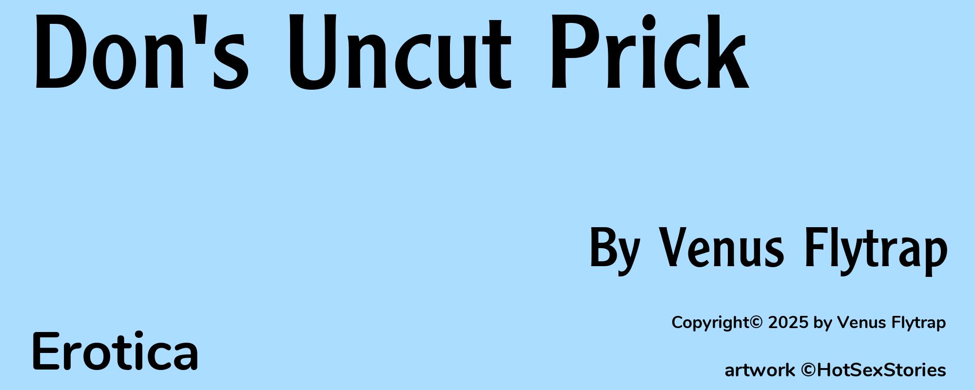Don's Uncut Prick - Cover