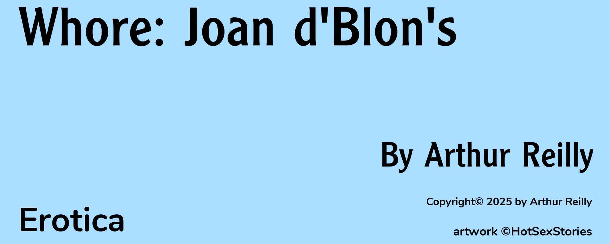 Whore: Joan d'Blon's - Cover