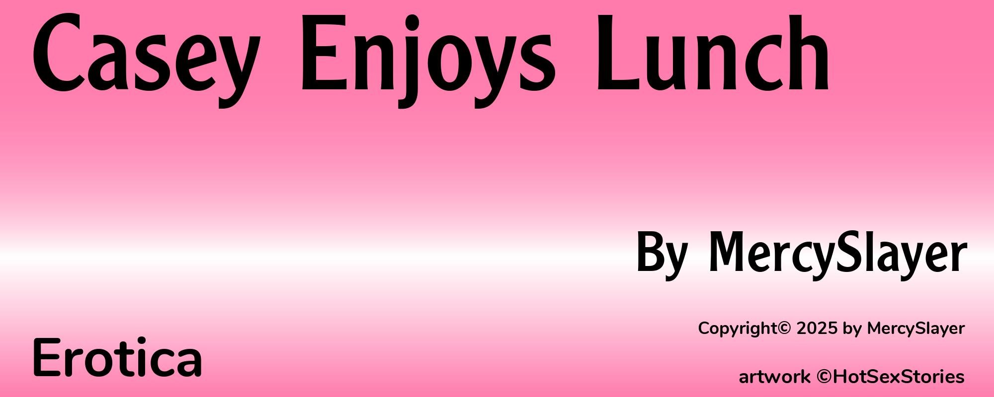 Casey Enjoys Lunch - Cover