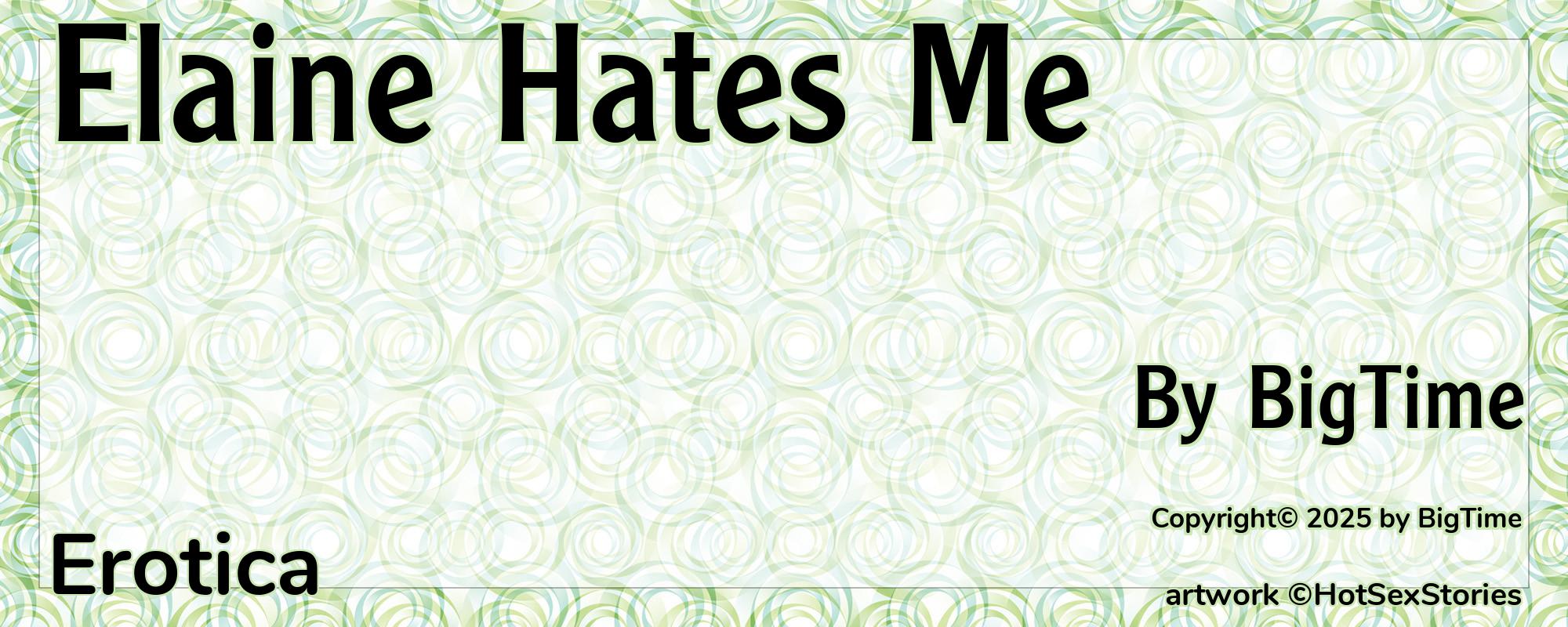 Elaine Hates Me - Cover