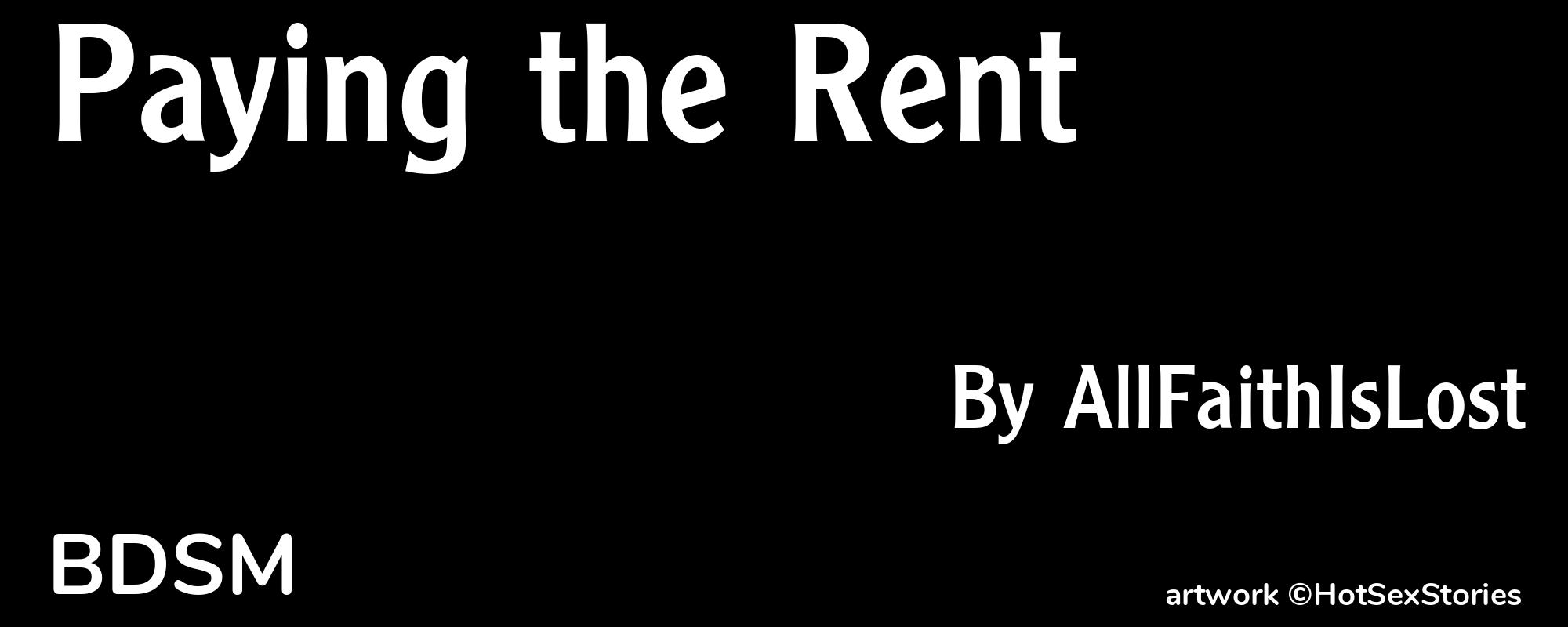 Paying the Rent - Cover