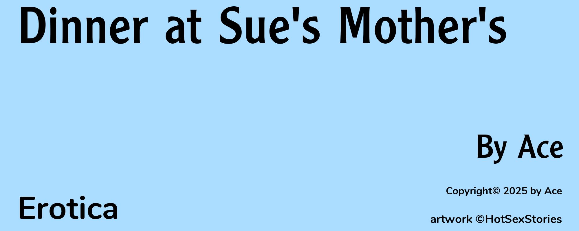 Dinner at Sue's Mother's - Cover