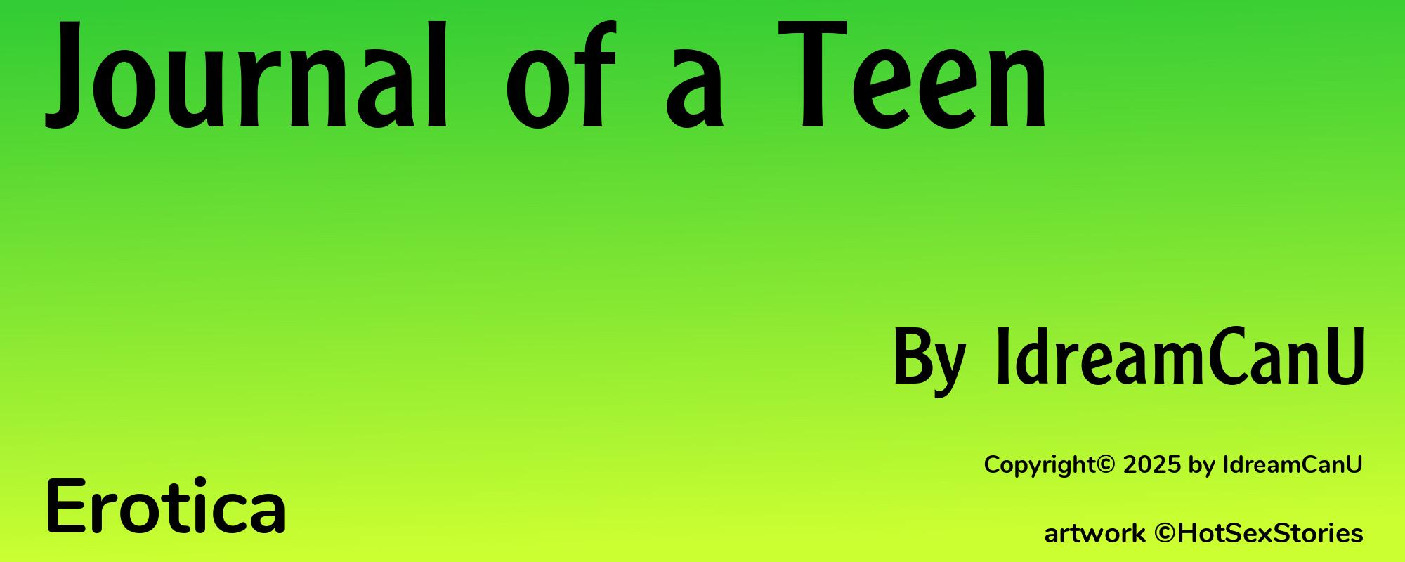 Journal of a Teen - Cover