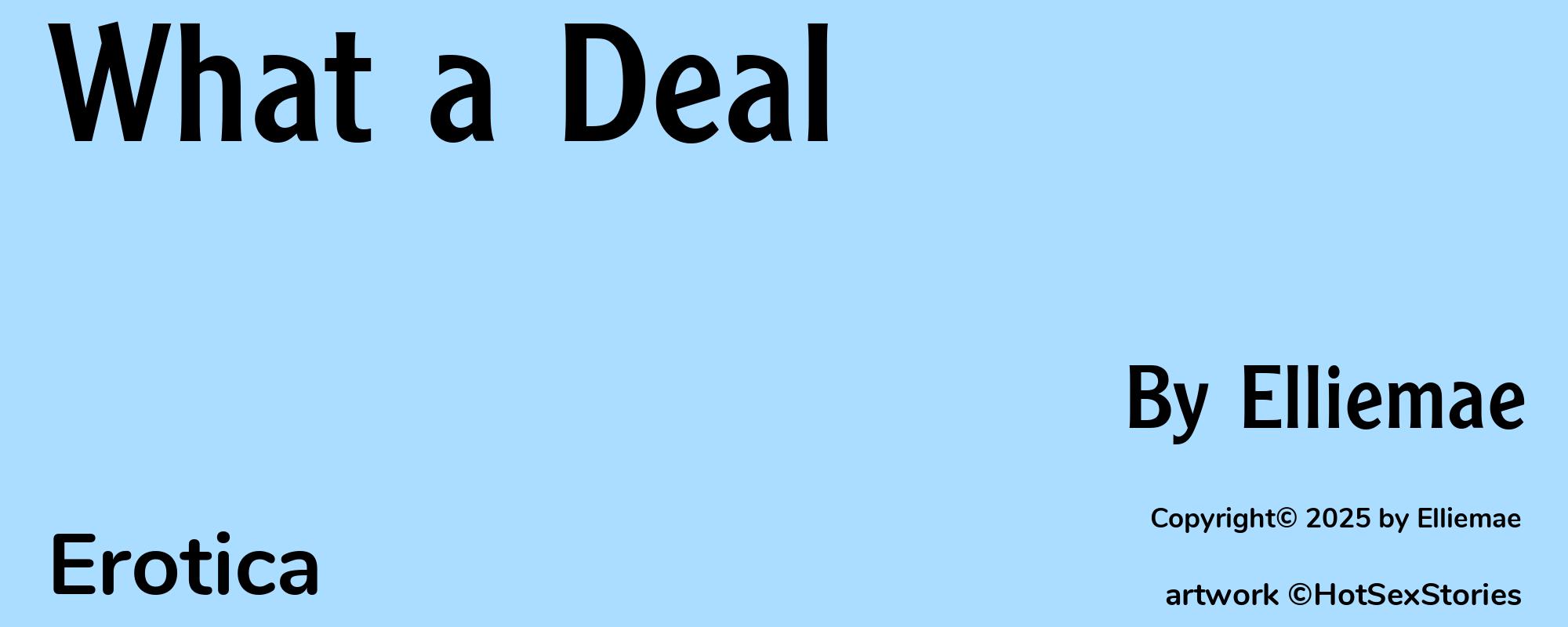 What a Deal - Cover