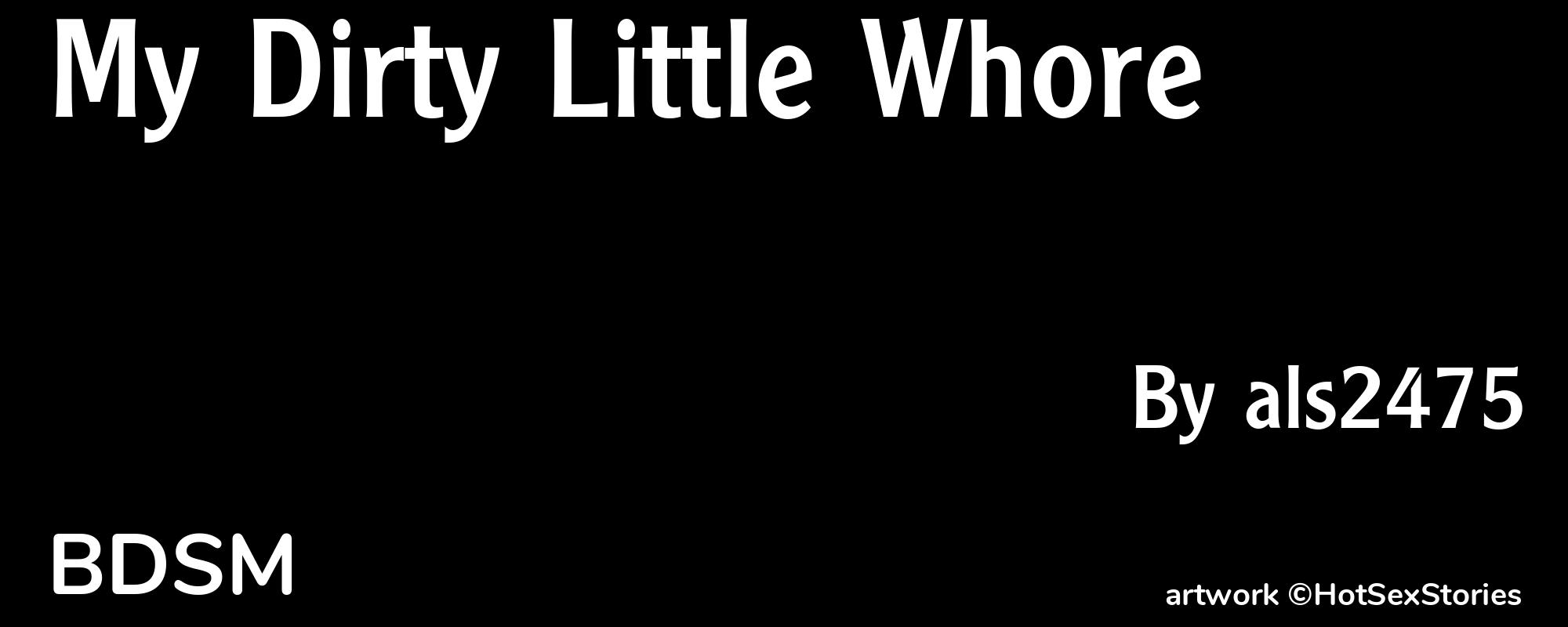 My Dirty Little Whore - Cover