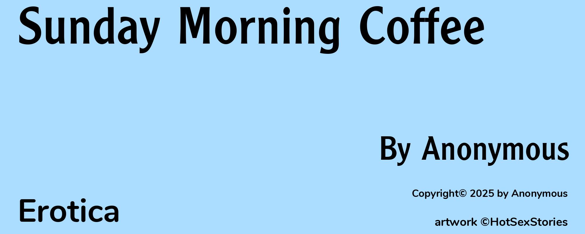 Sunday Morning Coffee - Cover