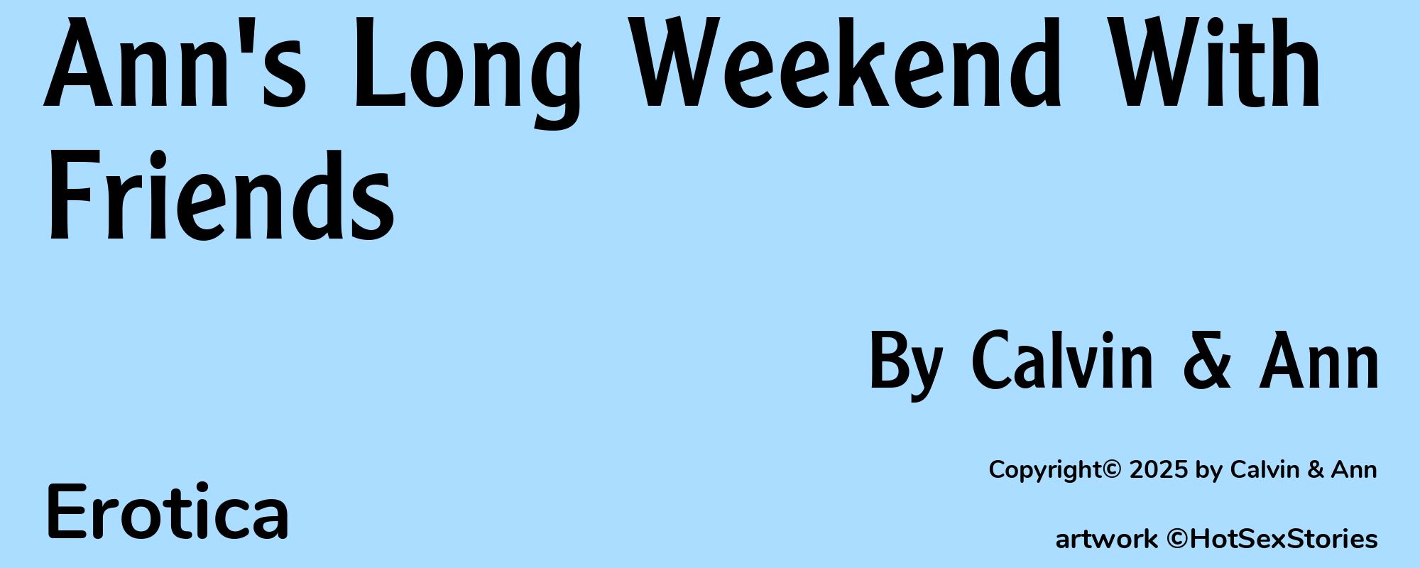 Ann's Long Weekend With Friends - Cover