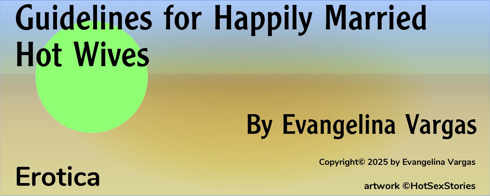 Guidelines for Happily Married Hot Wives - Cover