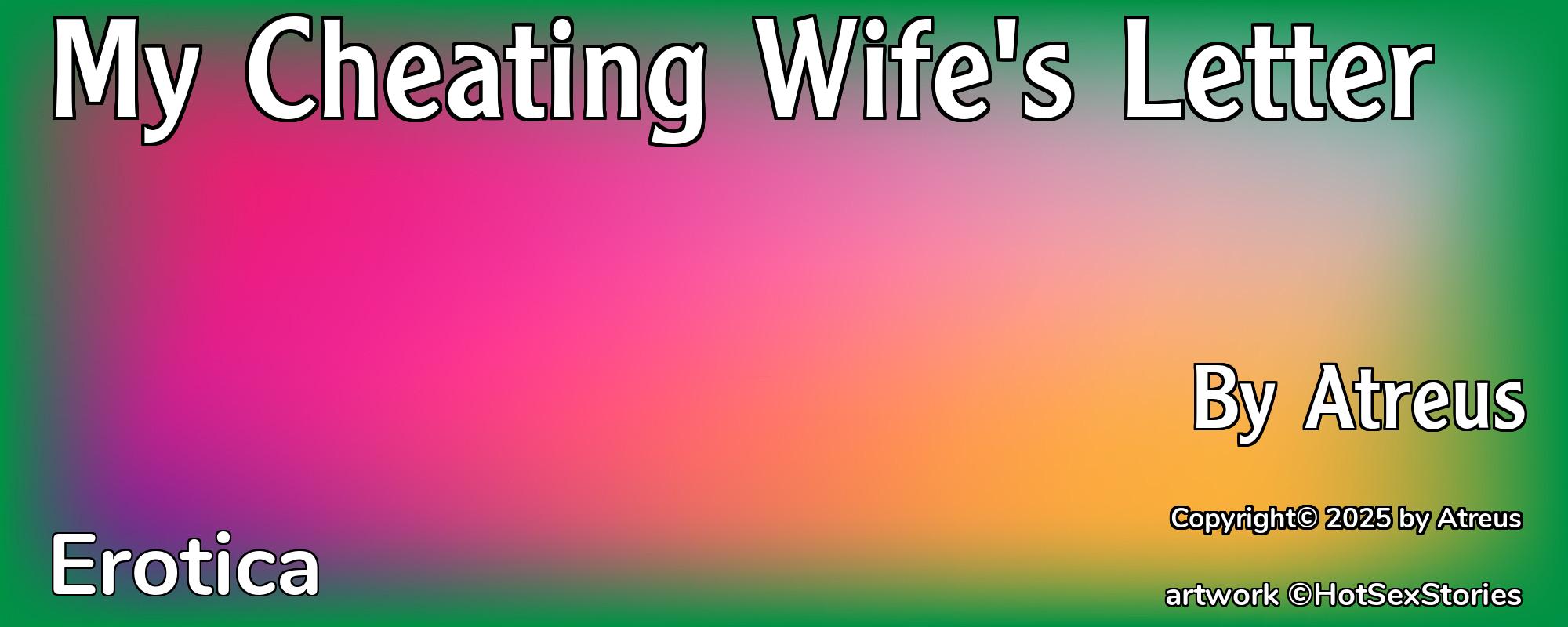 My Cheating Wife's Letter - Cover