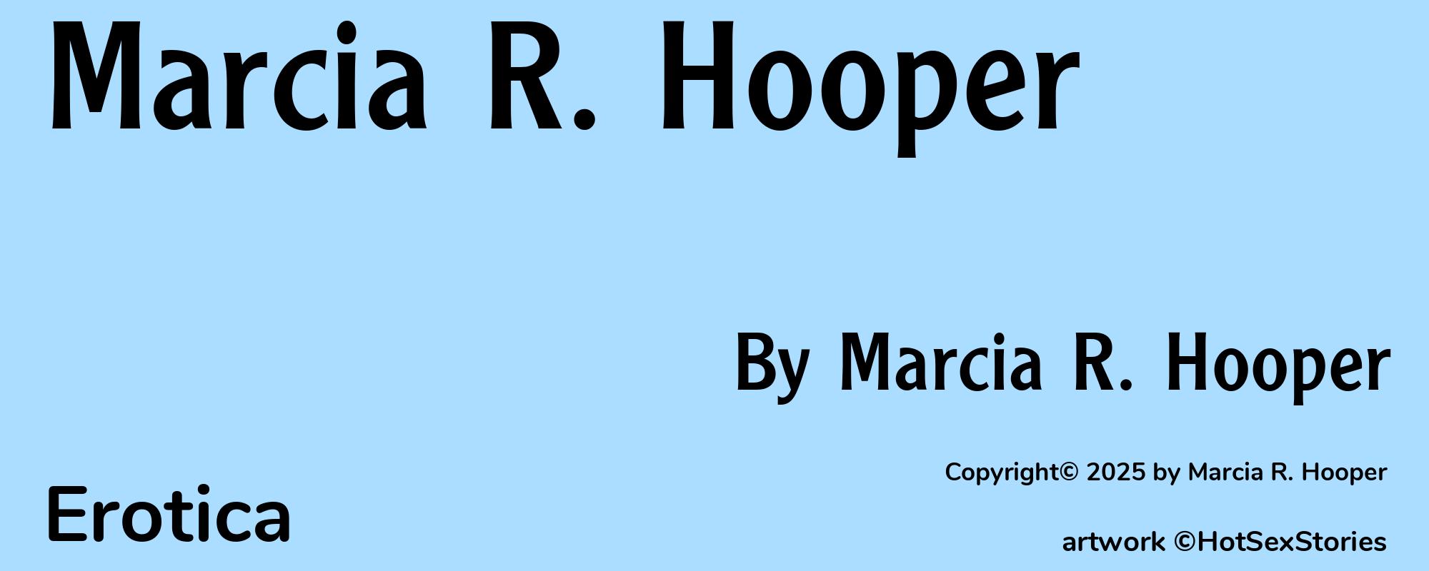 Marcia R. Hooper - Cover