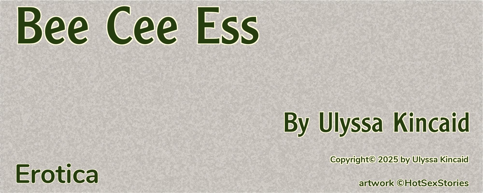 Bee Cee Ess - Cover