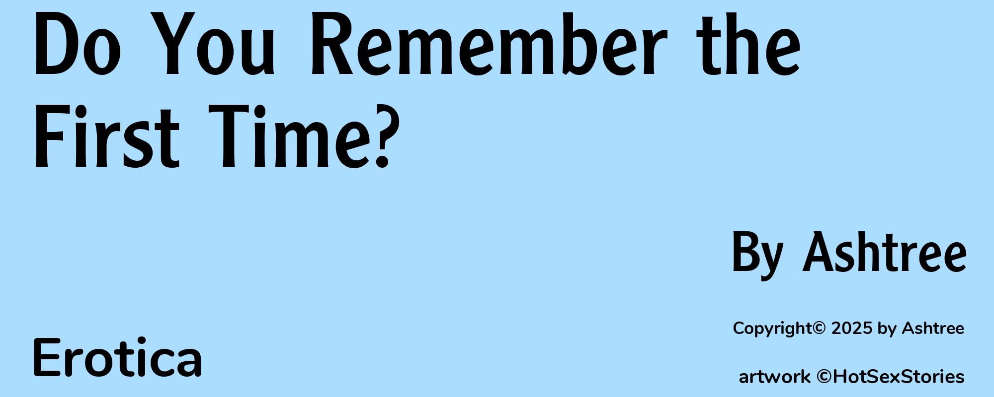 Do You Remember the First Time? - Cover