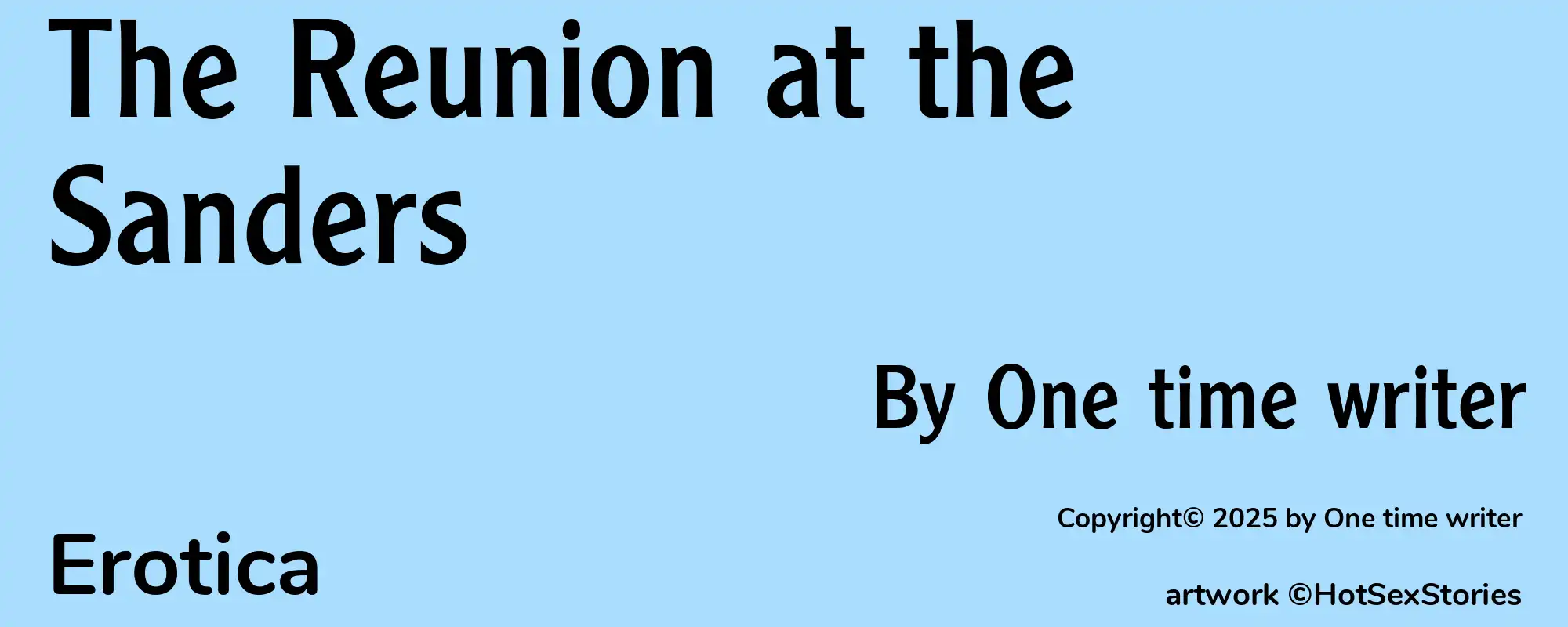 The Reunion at the Sanders - Cover
