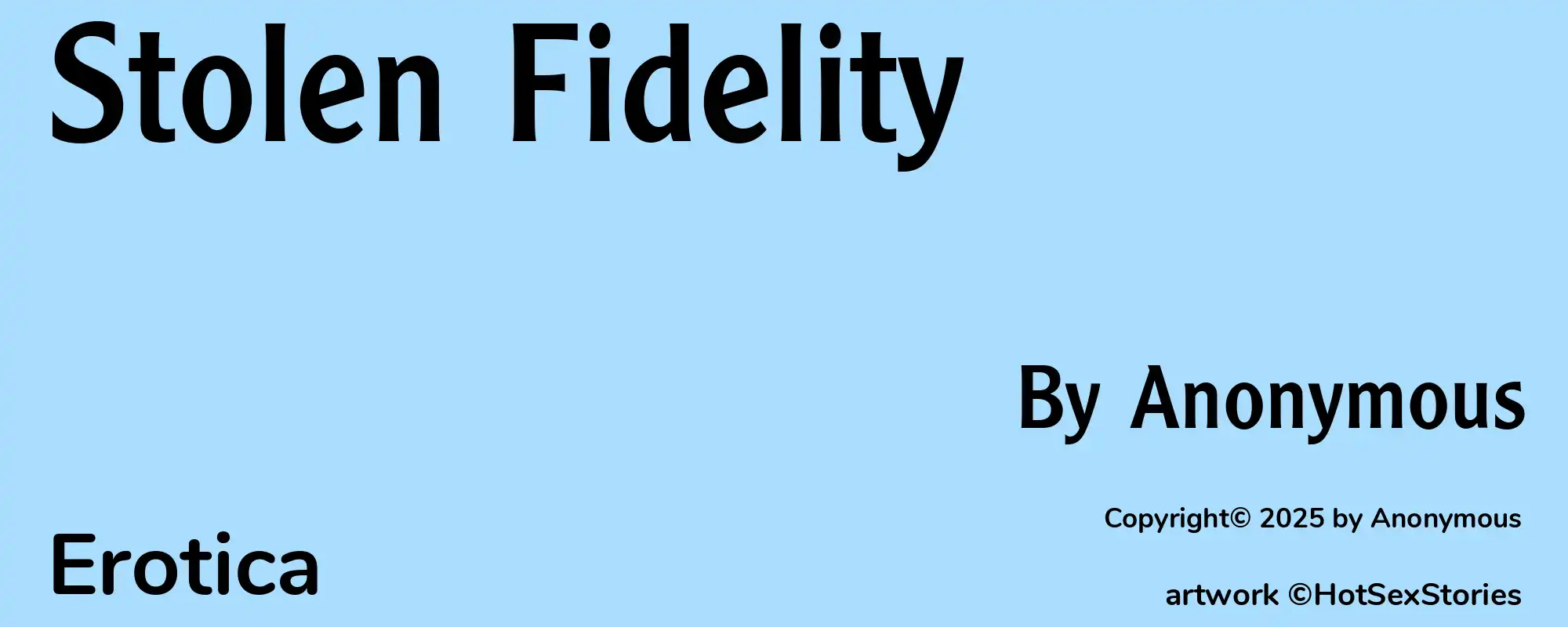 Stolen Fidelity - Cover