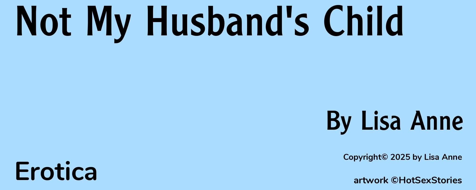 Not My Husband's Child - Cover