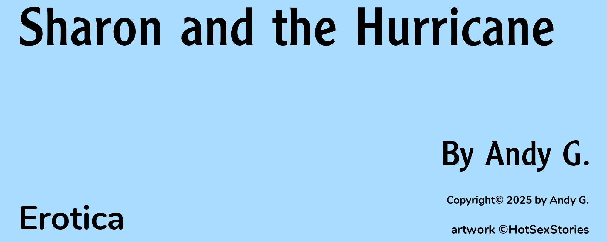 Sharon and the Hurricane - Cover