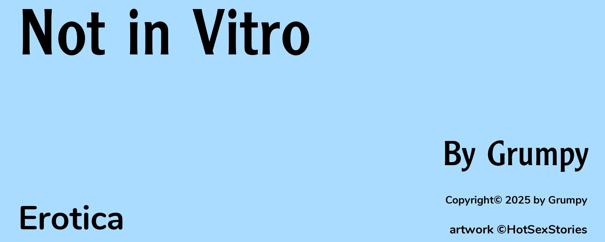 Not in Vitro - Cover