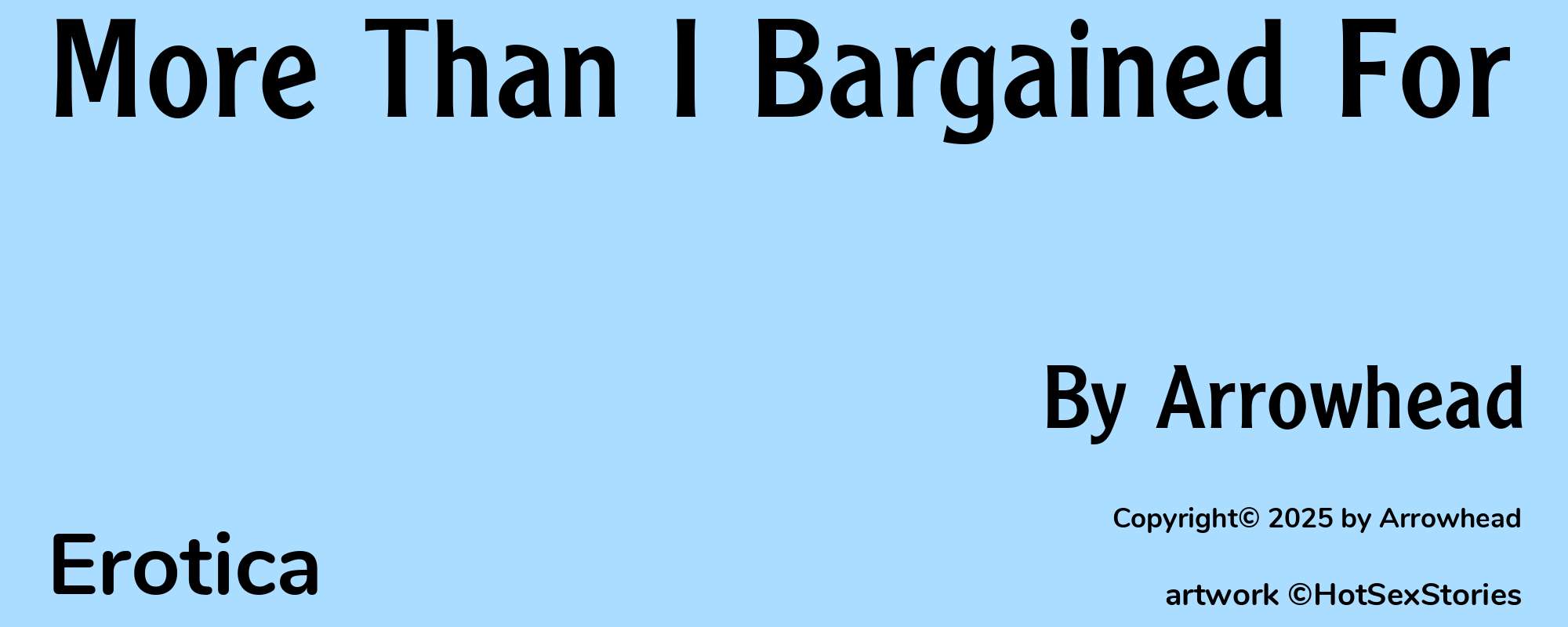 More Than I Bargained For - Cover