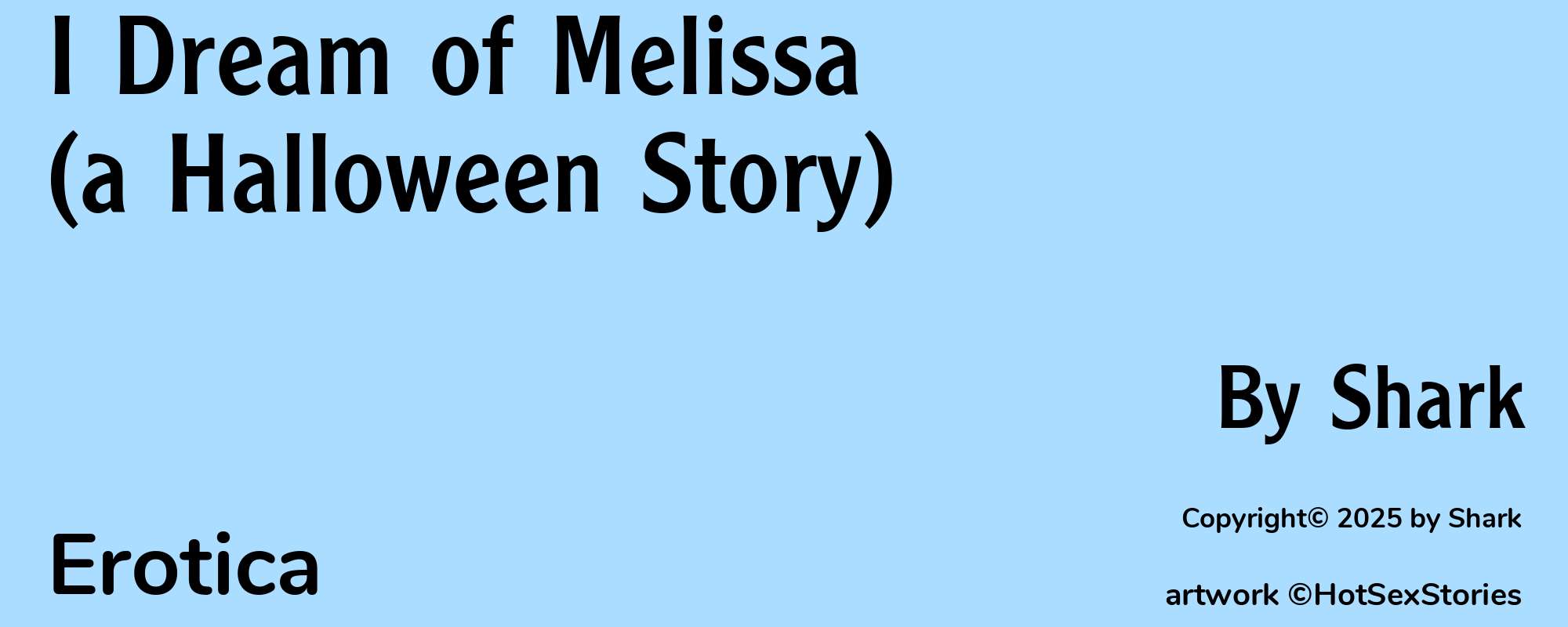 I Dream of Melissa (a Halloween Story) - Cover