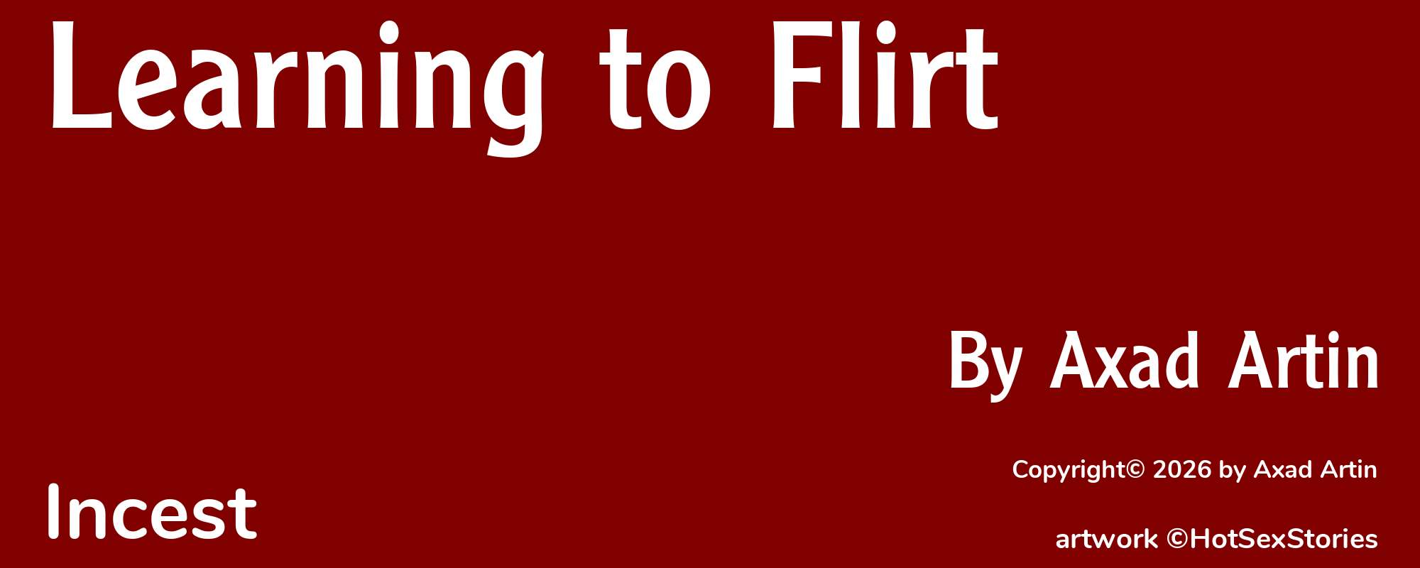 Learning to Flirt - Cover