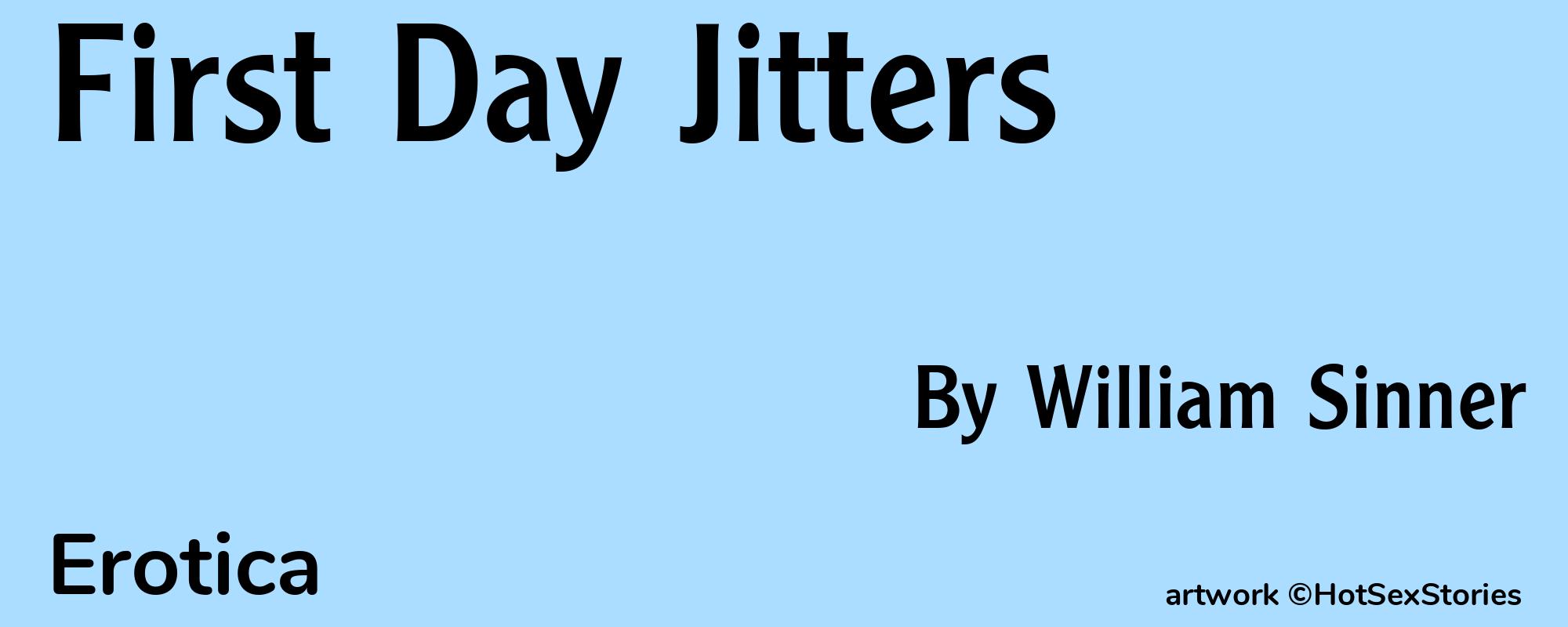 First Day Jitters - Cover