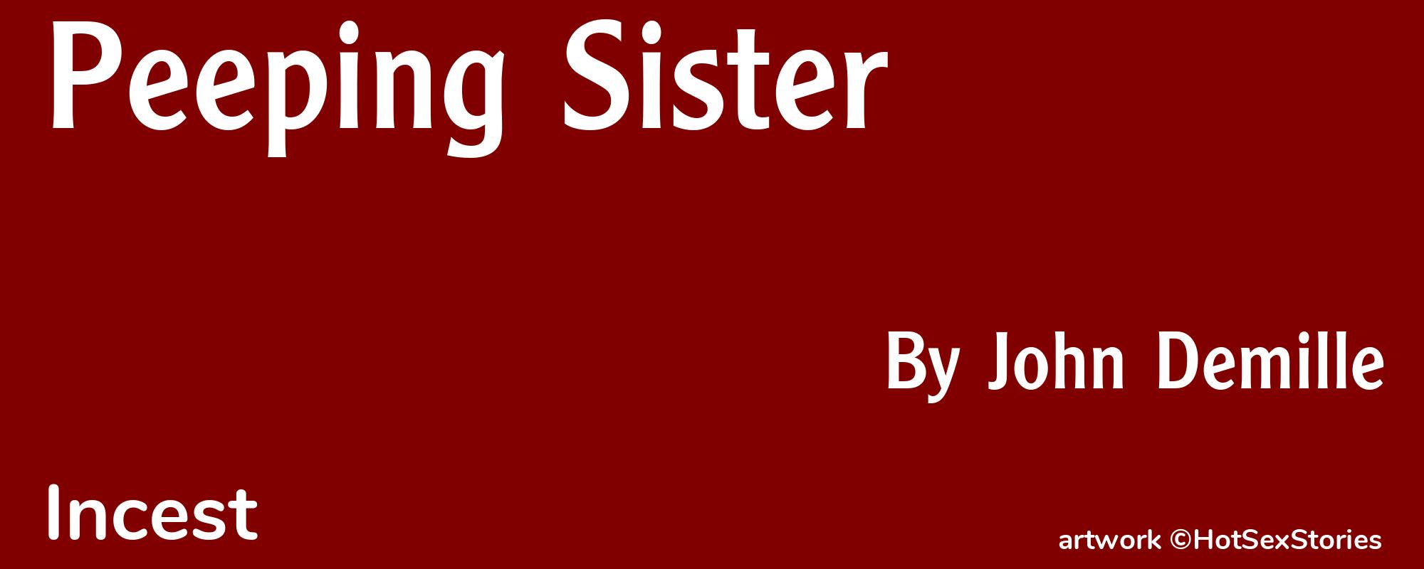 Peeping Sister - Cover