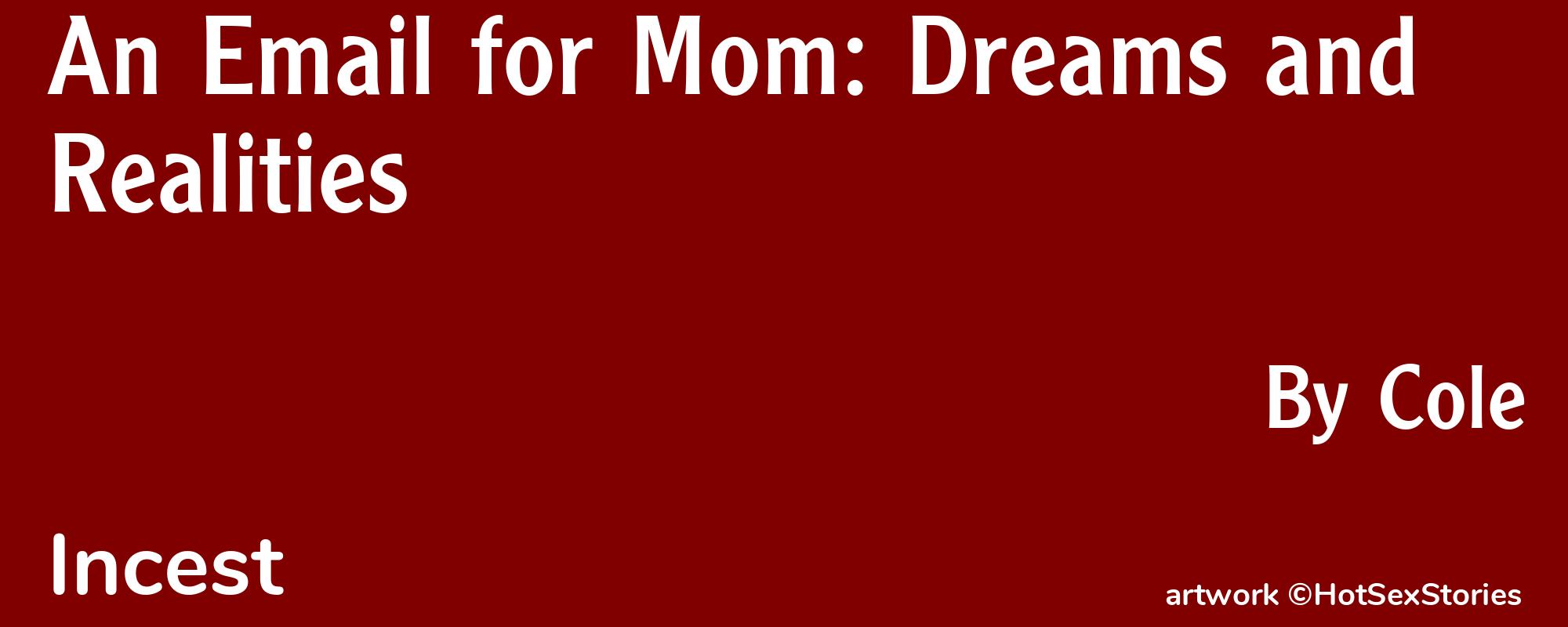 An Email for Mom: Dreams and Realities - Cover