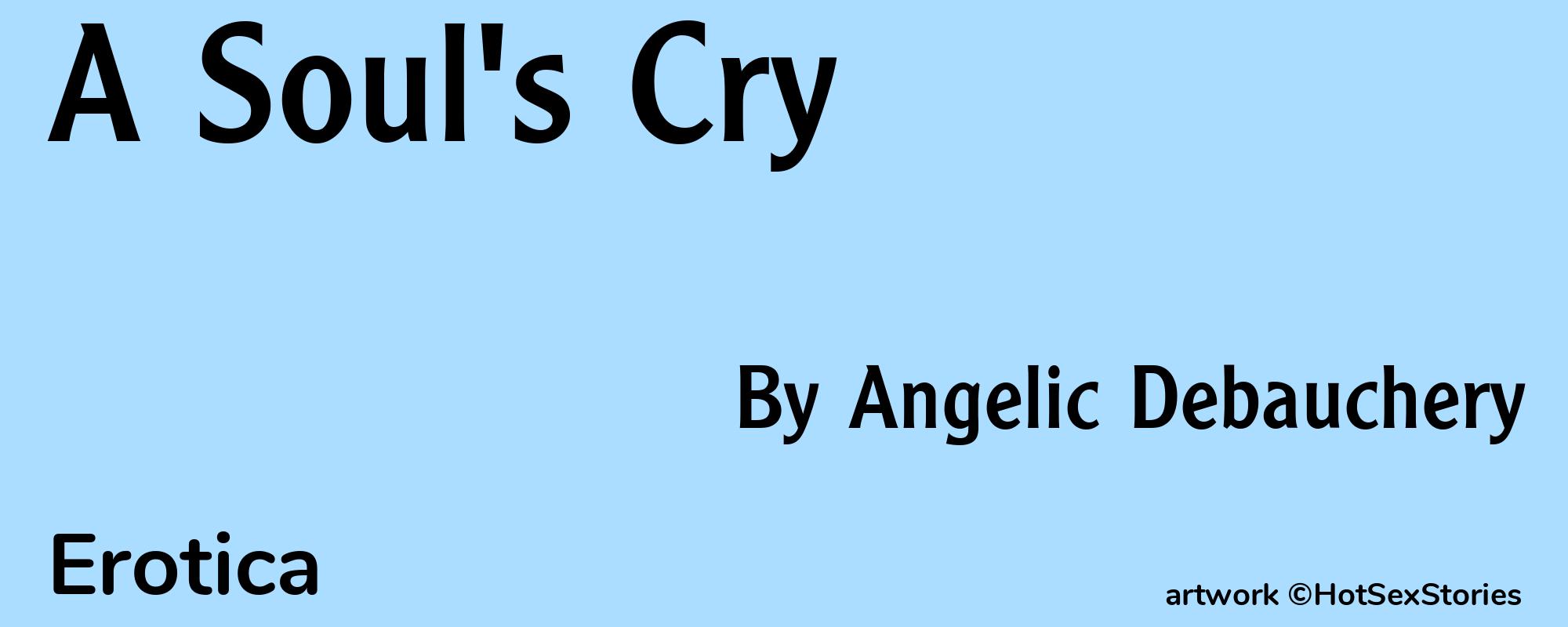 A Soul's Cry - Cover